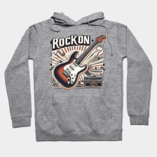 Vintage electric guitar Hoodie